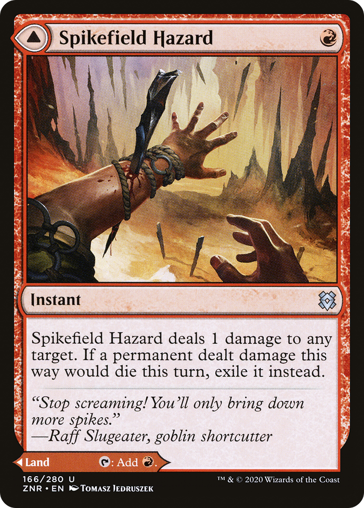 Image of Spikefield Hazard (ZNR-166) - Zendikar Rising Foil