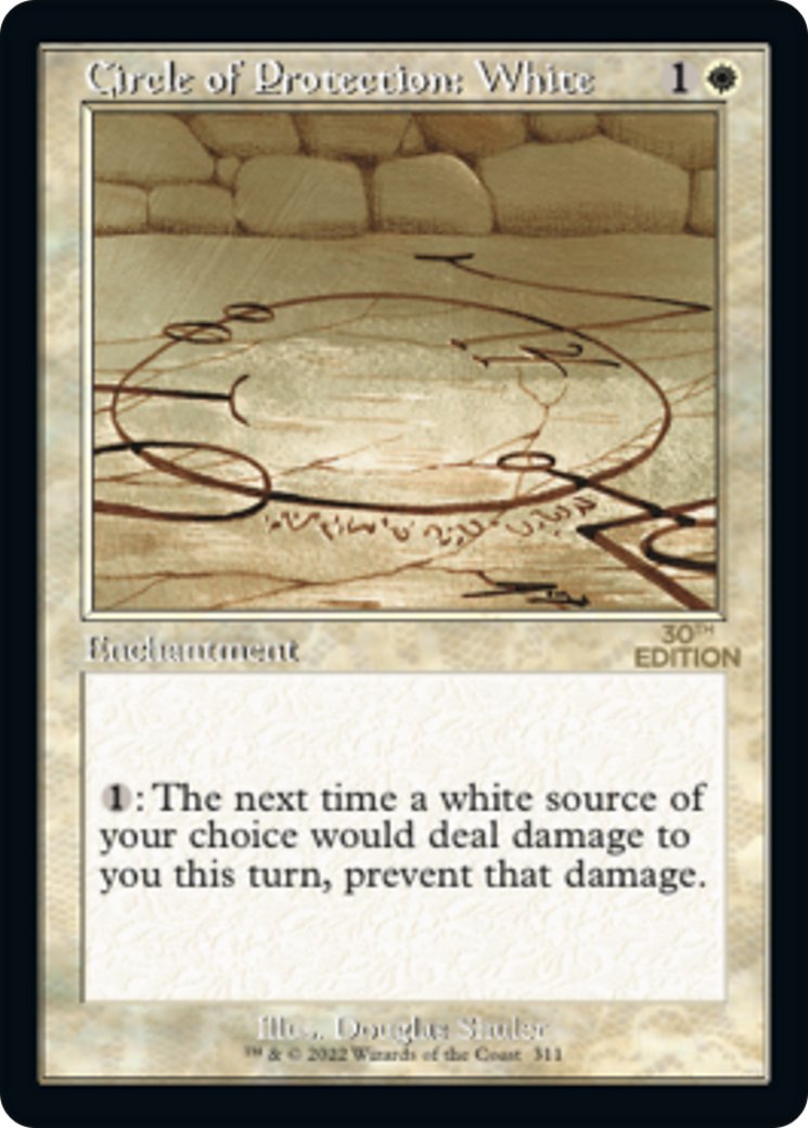 Image of Circle of Protection: White (Retro Frame) (30A-311) - 30th Anniversary Edition