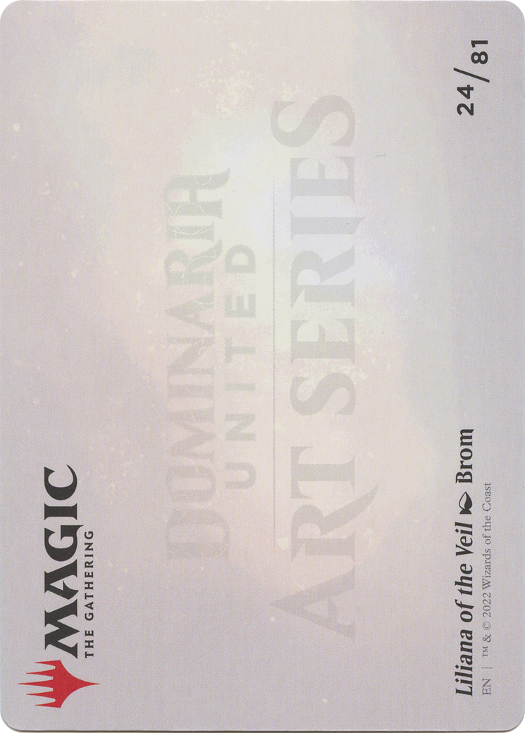 Image of Liliana of the Veil // Liliana of the Veil (ADMU-024) - Dominaria United Art Series (Borderless) Foil