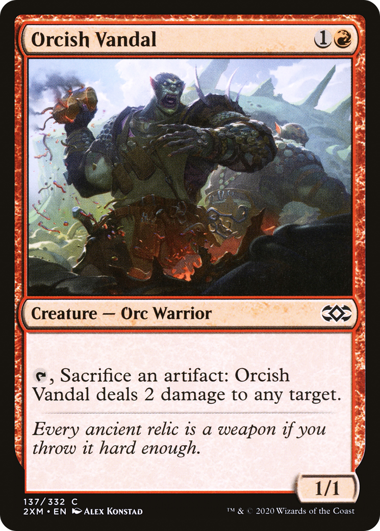 Image of Orcish Vandal (2XM-137) - Double Masters Foil