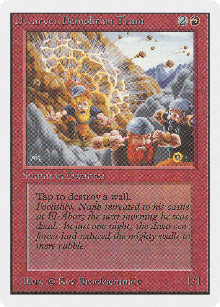 Image of Dwarven Demolition Team (2ED-) - Unlimited Edition