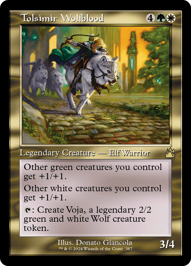 Image of Tolsimir Wolfblood (Retro Frame) (RVR-387) - Ravnica Remastered