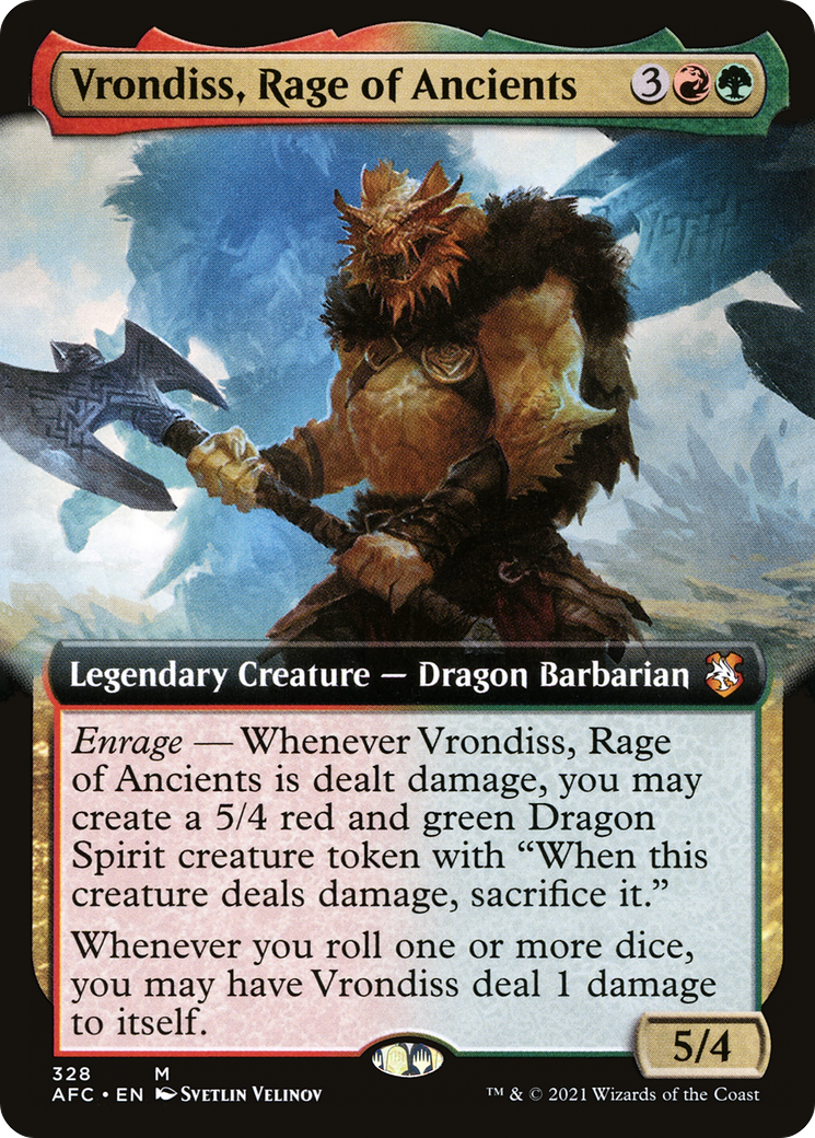 Image of Vrondiss, Rage of Ancients (Extended Art) (AFC-328) - Forgotten Realms Commander: (Extended Art)
