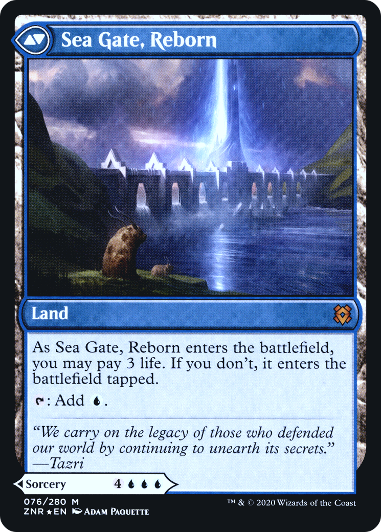 Image of Sea Gate Restoration (PRE-076) - Zendikar Rising Promos Foil