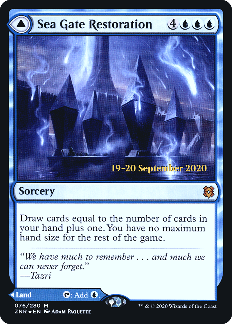 Image of Sea Gate Restoration (PRE-076) - Zendikar Rising Promos Foil
