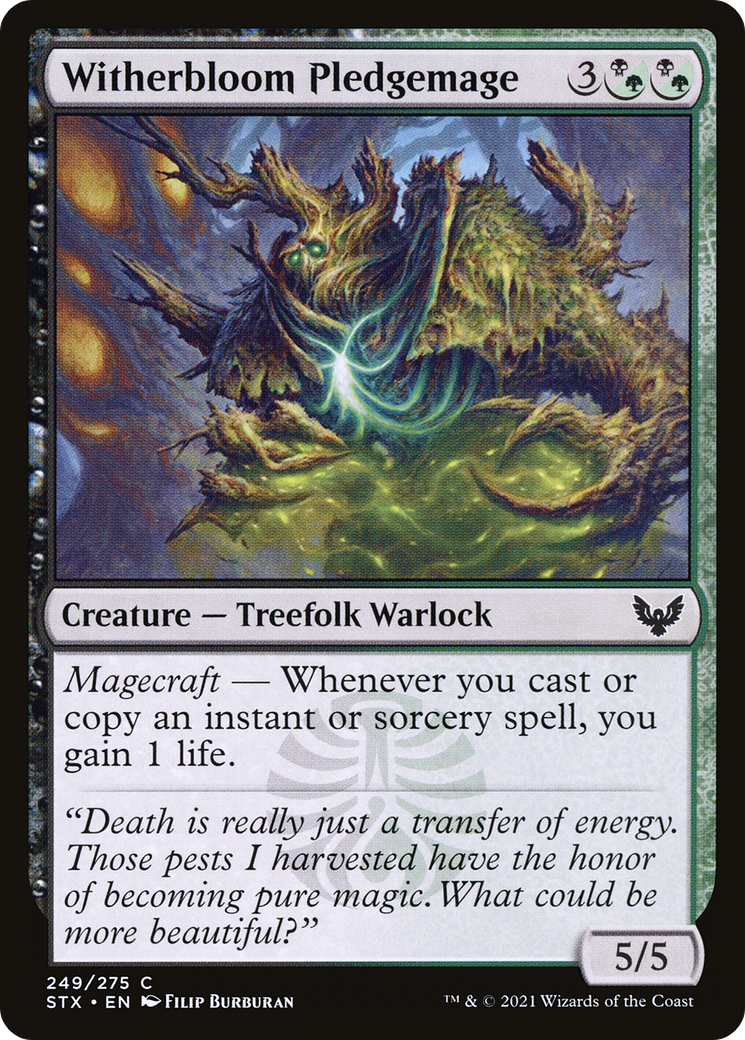 Image of Witherbloom Pledgemage (STX-249) - Strixhaven: School of Mages