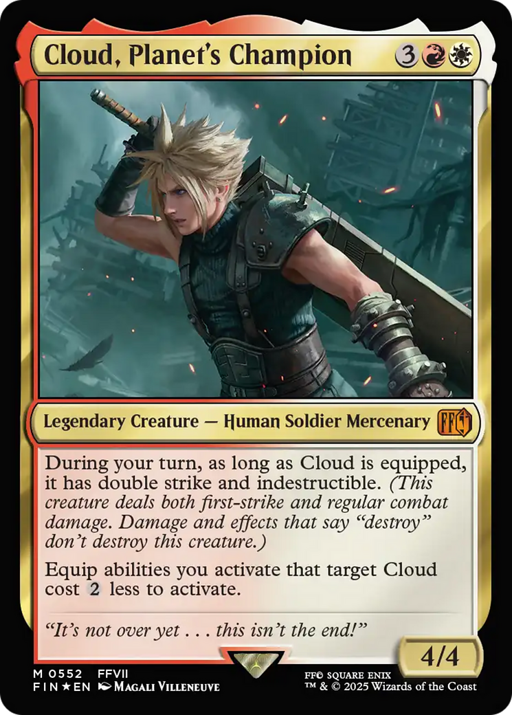 Image of Cloud, Planet's Champion (FIN-552) - FINAL FANTASY Foil