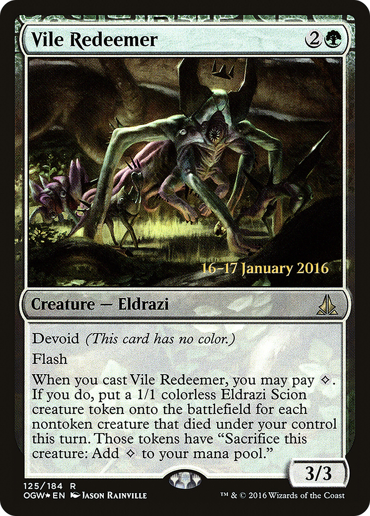 Image of Vile Redeemer (PRE-125S) - Oath of the Gatewatch Promos: (devoid) Foil