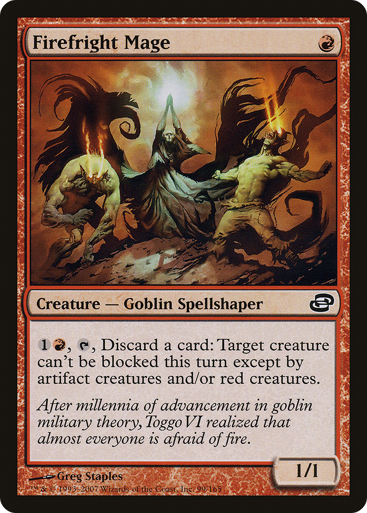 Image of Firefright Mage (PLC-099) - Planar Chaos Foil