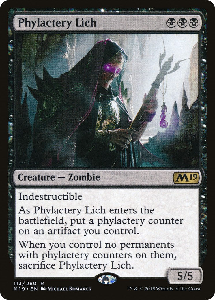Image of Phylactery Lich (M19-113) - Core Set 2019