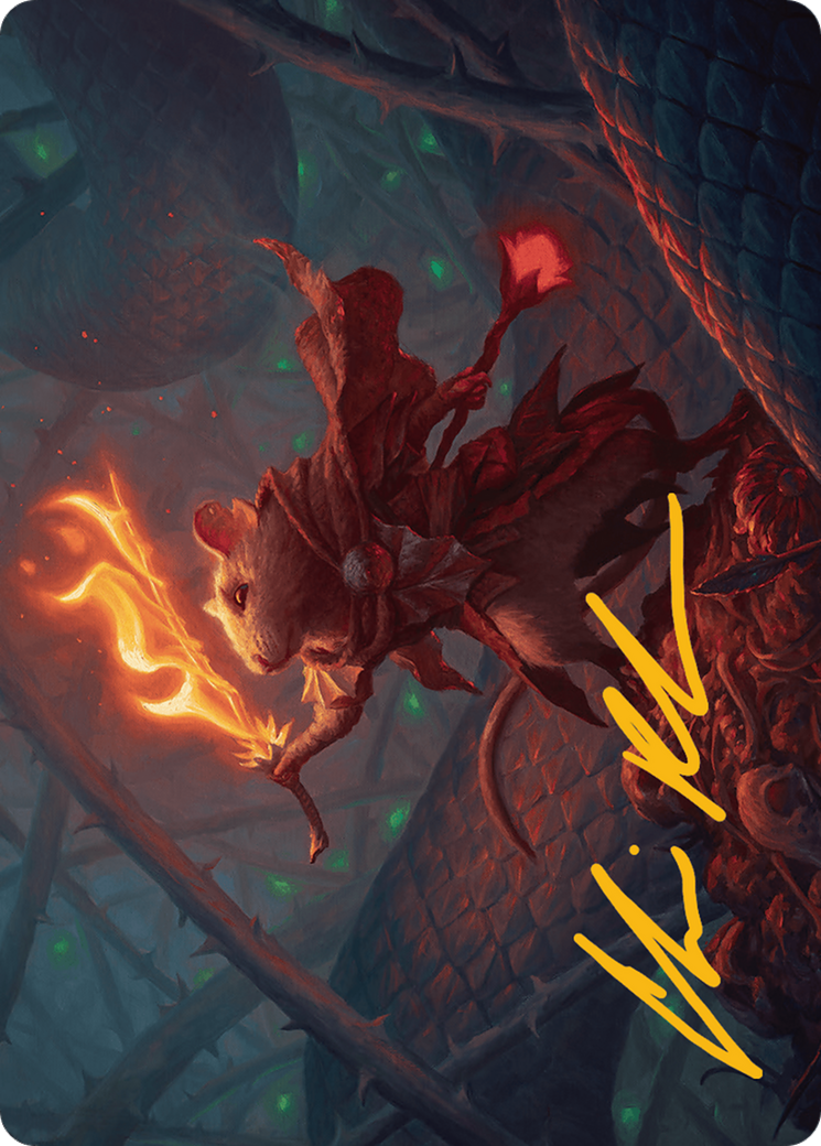 Image of Emberheart Challenger // Emberheart Challenger (ABLB-019) - Bloomburrow Art Series (Borderless) Foil