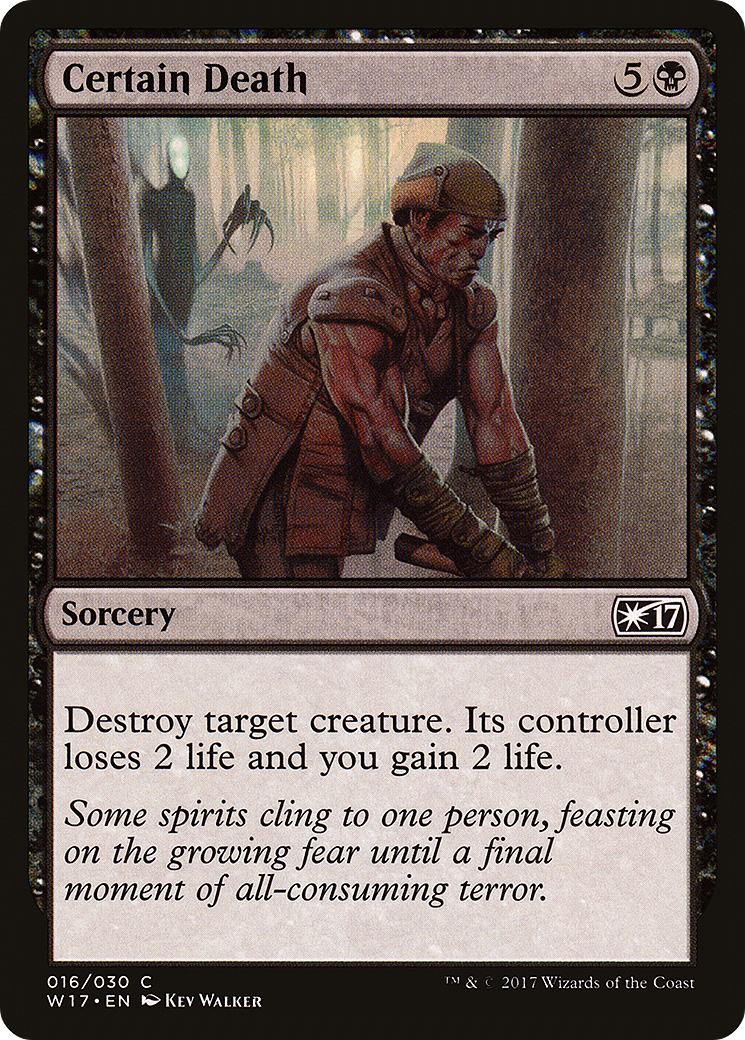 Image of Certain Death (W17-016) - Welcome Deck 2017