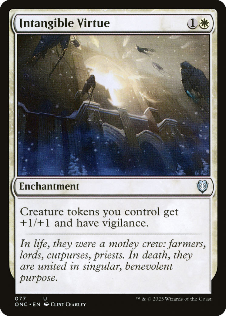 Image of Intangible Virtue (ONC-077) - Phyrexia: All Will Be One Commander