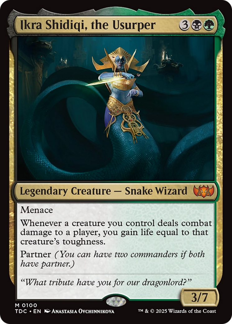 Image of Ikra Shidiqi, the Usurper (TDC-100) - Commander: Tarkir: Dragonstorm
