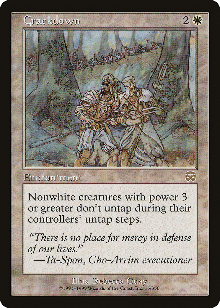 Image of Crackdown (MMQ-015) - Mercadian Masques