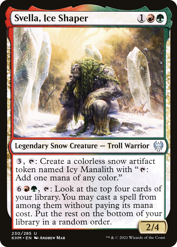 Image of Svella, Ice Shaper (KHM-230) - Kaldheim: (snow)