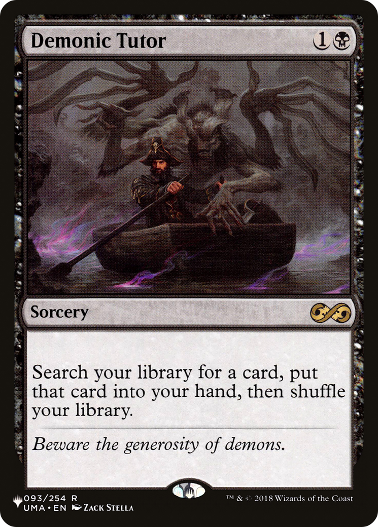 Image of Demonic Tutor (UMA) (LIST-UMA-93) - The List