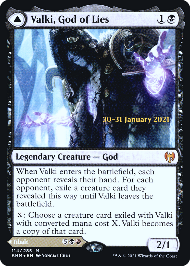 Image of Valki, God of Lies (PRE-114) - Kaldheim Promos Foil