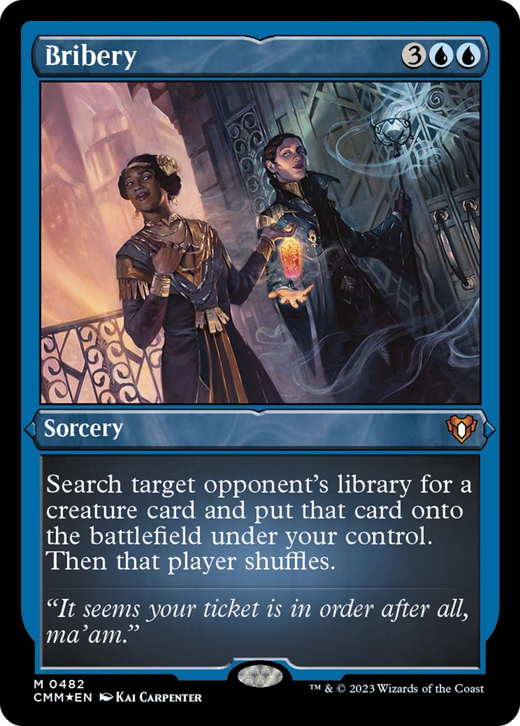 Image of Bribery (CMM-482) - Commander Masters Etched Foil