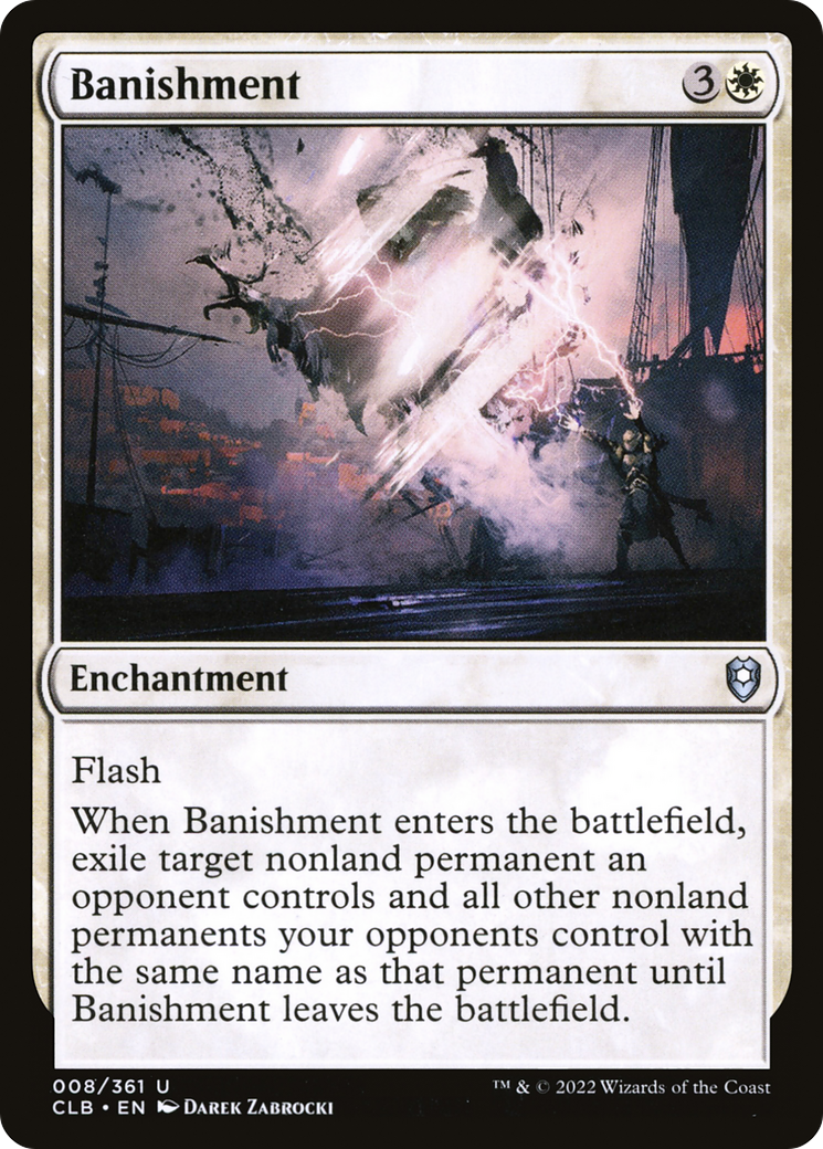Image of Banishment (CLB-008) - Commander Legends: Battle for Baldur's Gate Foil