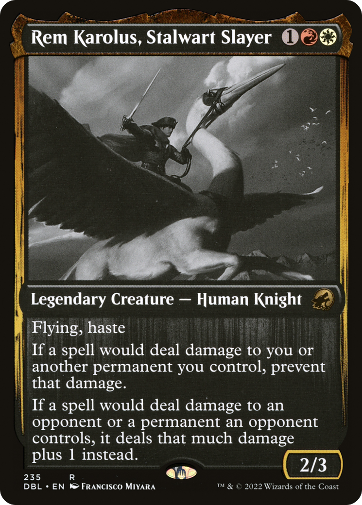 Image of Rem Karolus, Stalwart Slayer (DBL-235) - Innistrad: Double Feature Foil