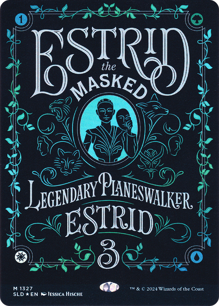 Image of Estrid, the Masked (SLD-1327) - Secret Lair Drop (Borderless) Foil