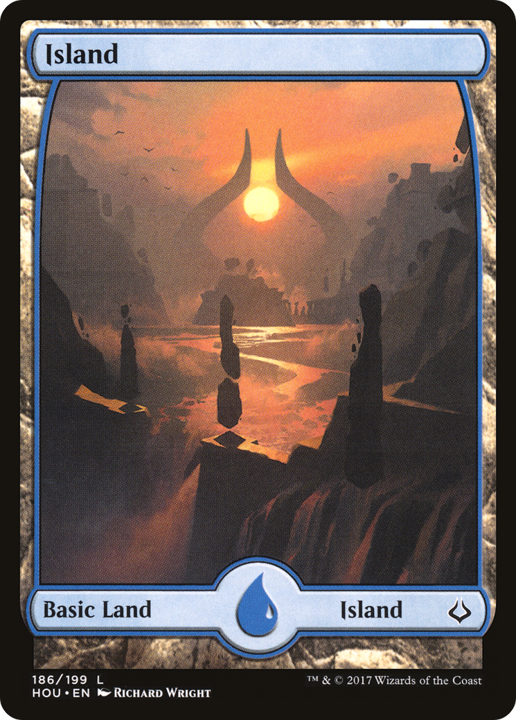 Image of Island (186) - Full Art (HOU-186) - Hour of Devastation