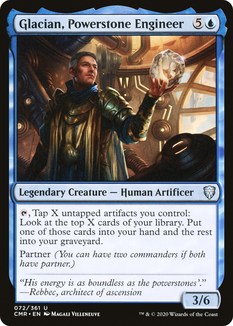 Image of Glacian, Powerstone Engineer (CMR-072) - Commander Legends