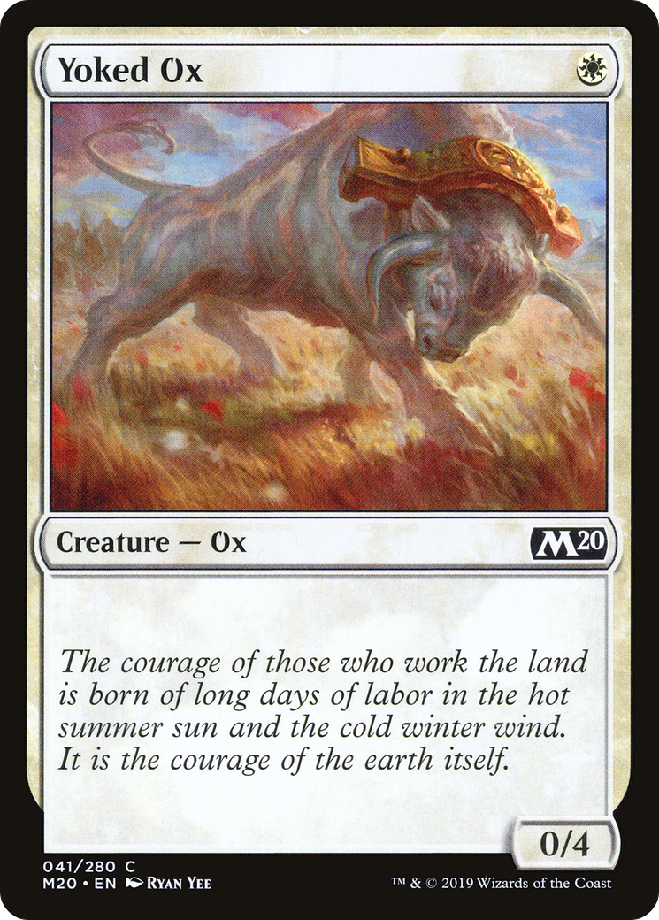 Image of Yoked Ox (M20-041) - Core Set 2020 Foil