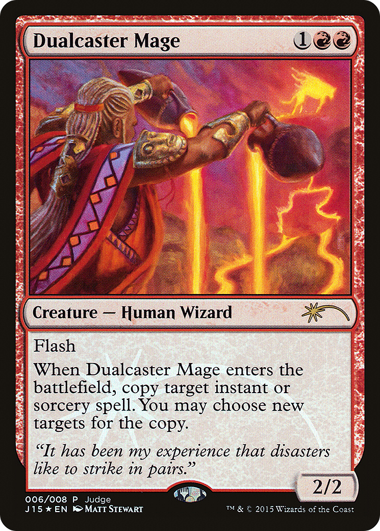 Image of Dualcaster Mage (JDG-006) - Judge Gift Cards 2015 Foil