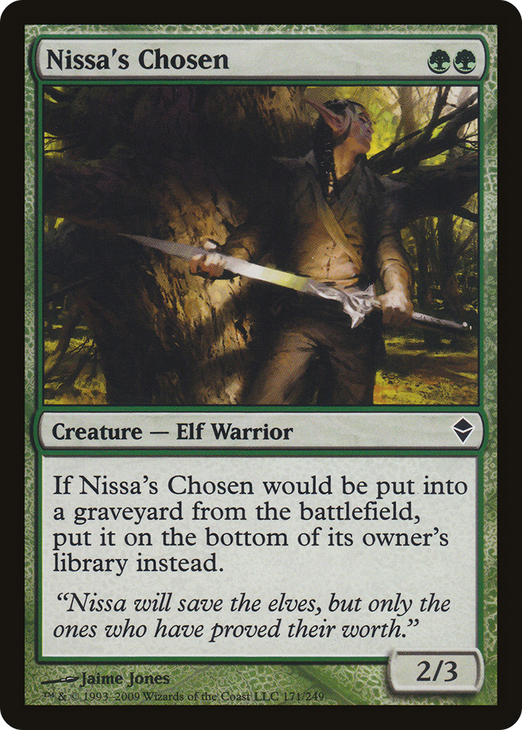 Image of Nissa's Chosen (ZEN-171) - Zendikar Foil
