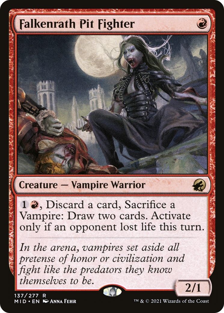 Image of Falkenrath Pit Fighter (MID-137) - Innistrad: Midnight Hunt Foil
