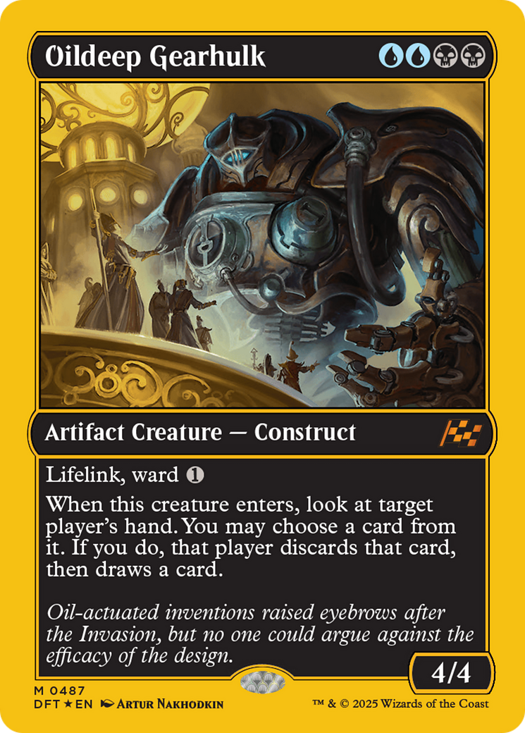 Image of Oildeep Gearhulk (First-Place Foil) (DFT-487) - Aetherdrift Foil