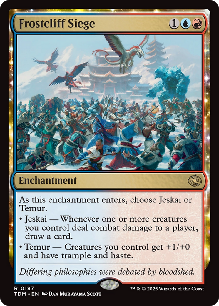 Image of Frostcliff Siege (TDM-187) - Tarkir: Dragonstorm: (enchantment)