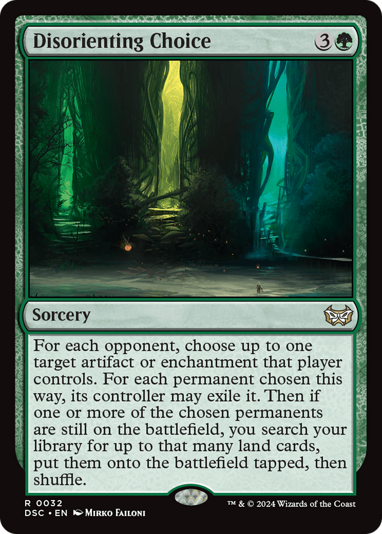 Image of Disorienting Choice (DSC-032) - Duskmourn: House of Horror Commander