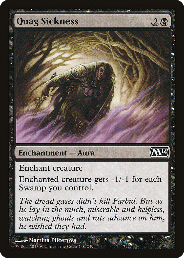 Image of Quag Sickness (M14-110) - Magic 2014 Foil
