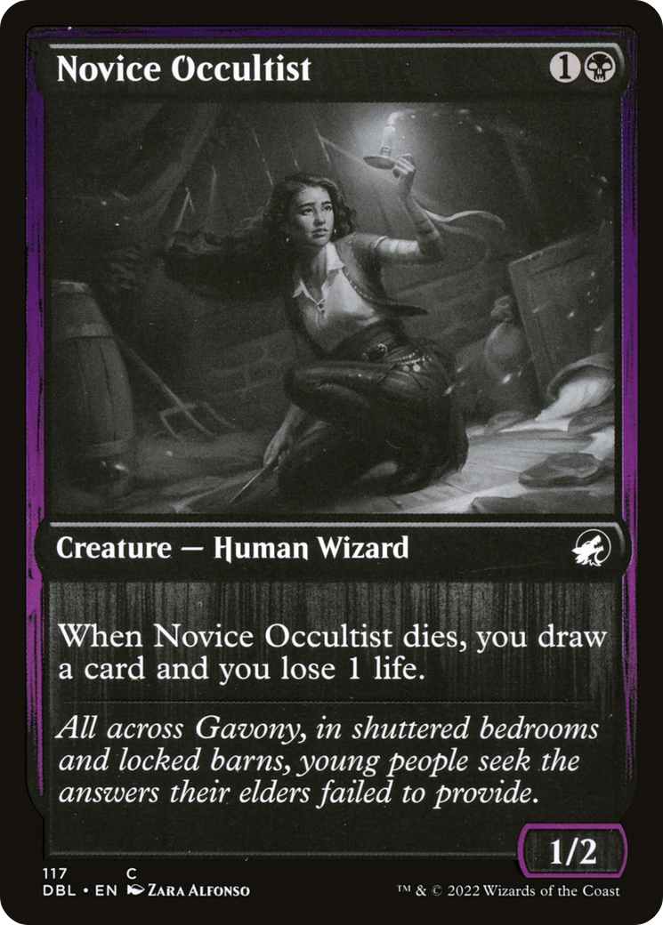 Image of Novice Occultist (DBL-117) - Innistrad: Double Feature Foil