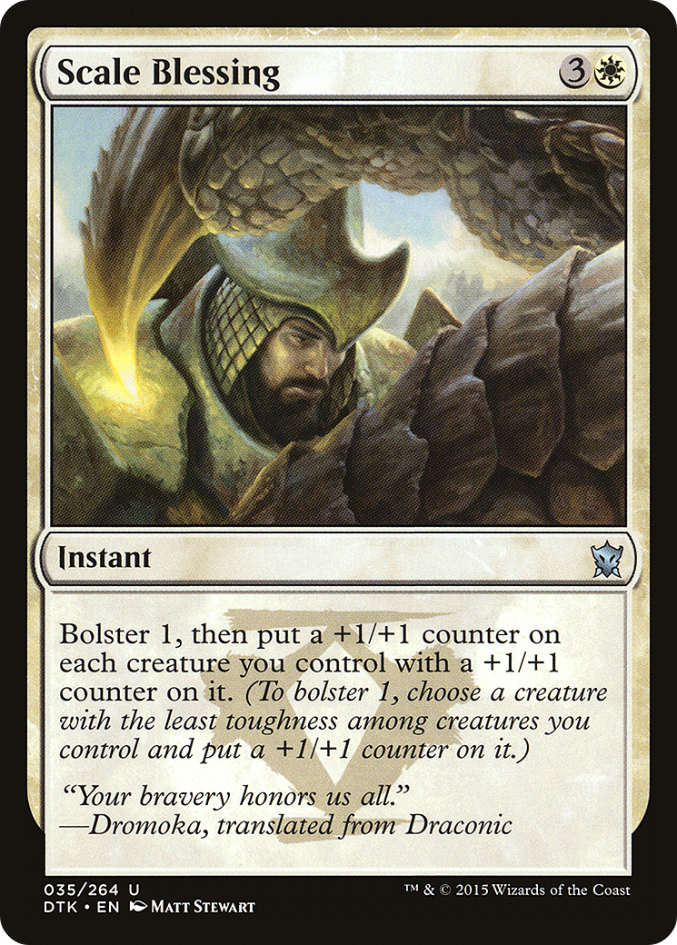 Image of Scale Blessing (DTK-035) - Dragons of Tarkir