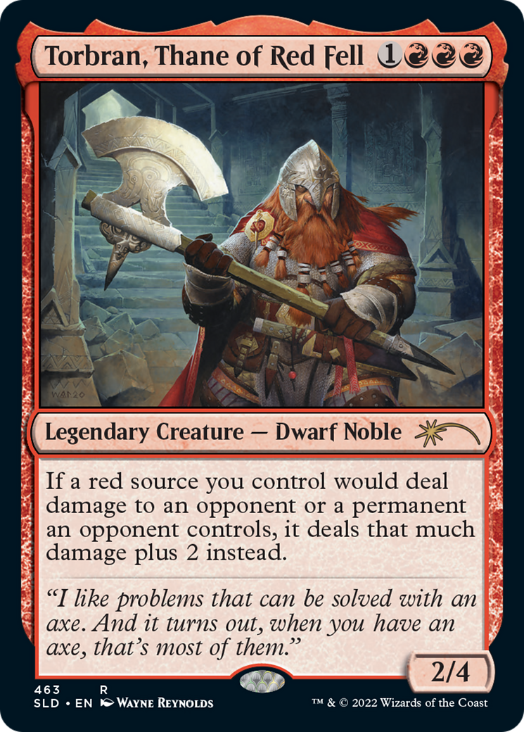 Image of Torbran, Thane of Red Fell (463) (SLD-463) - Secret Lair Drop Foil