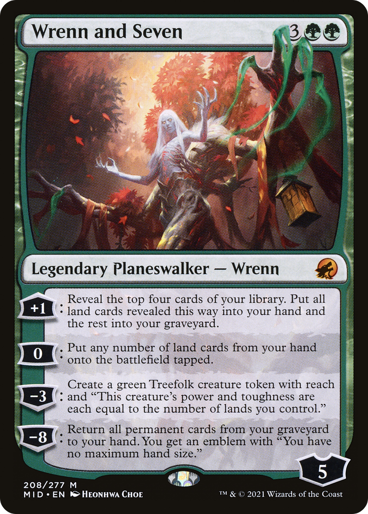 Image of Wrenn and Seven (MID-208) - Innistrad: Midnight Hunt