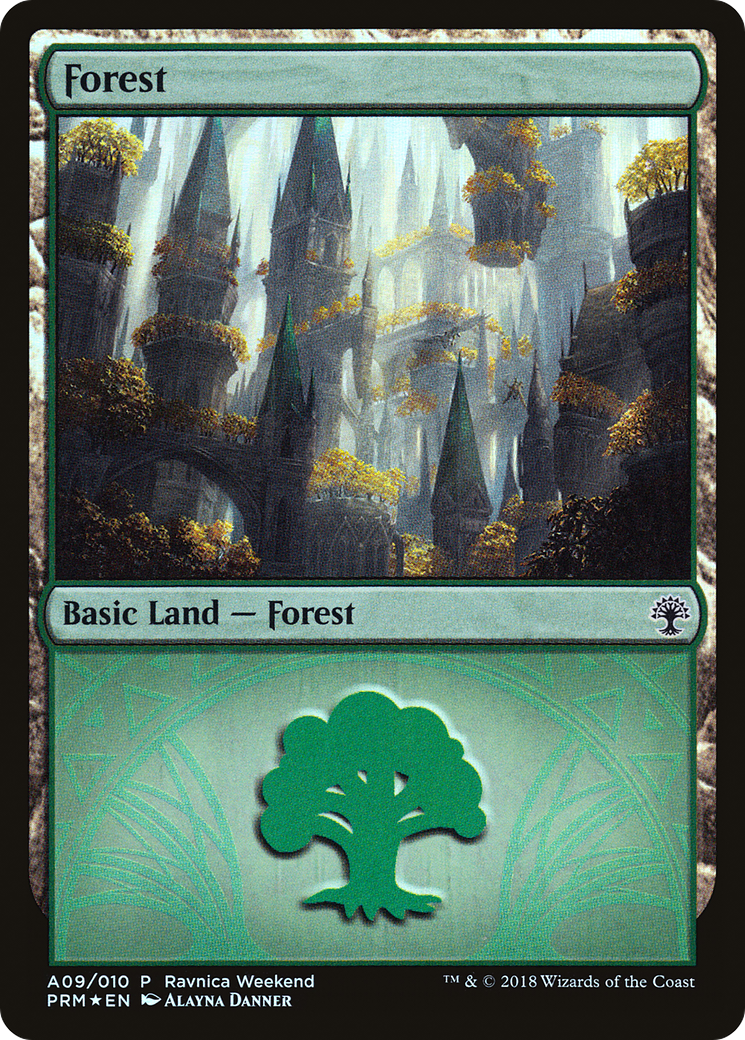 Image of Forest (LARP-A09) - GRN Ravnica Weekend Foil