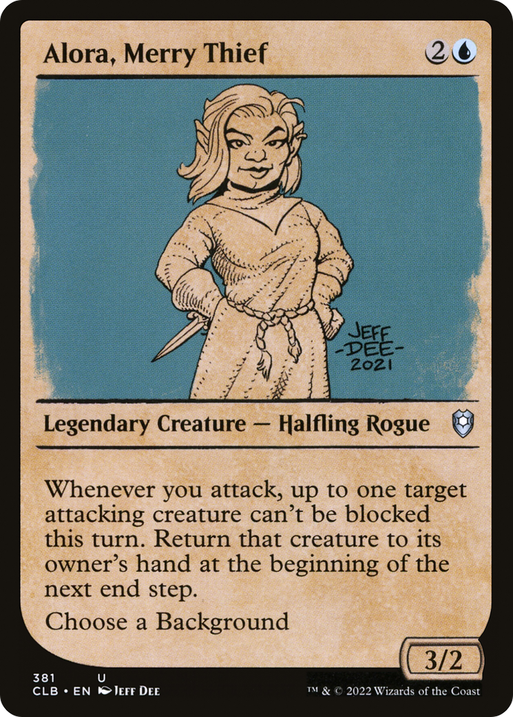 Image of Alora, Merry Thief (Showcase) (CLB-381) - Commander Legends: Battle for Baldur's Gate: (Showcase)