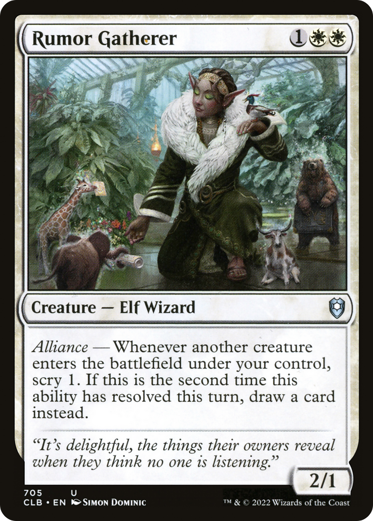 Image of Rumor Gatherer (CLB-705) - Commander Legends: Battle for Baldur's Gate