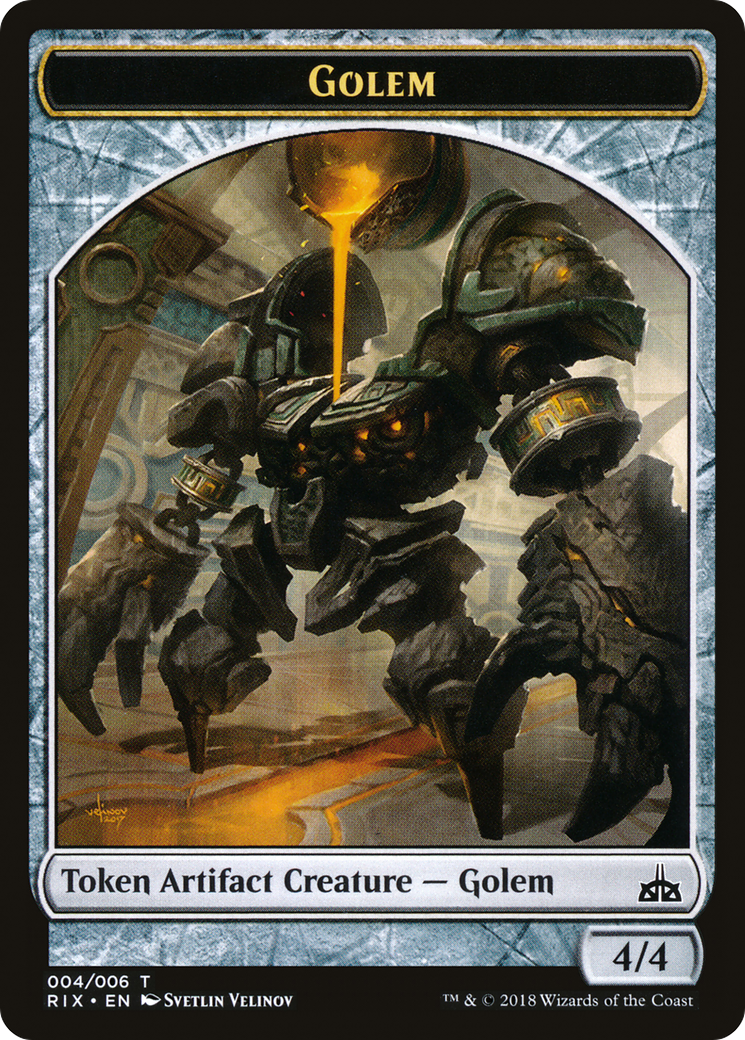 Image of Golem Token (004) (RIX-004) - Rivals of Ixalan Tokens