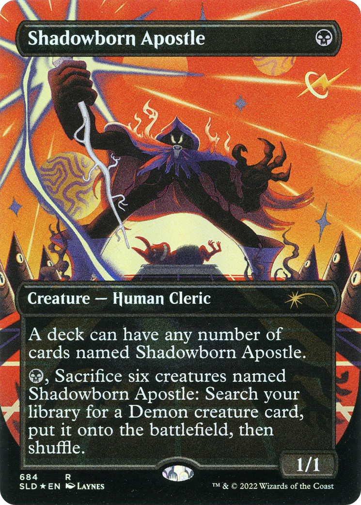 Image of Shadowborn Apostle (684) (SLD-684) - Secret Lair Drop (Borderless) Foil
