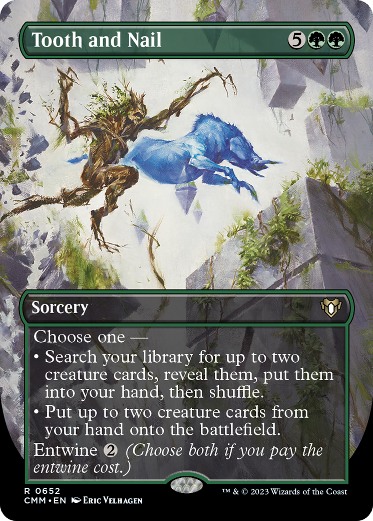 Image of Tooth and Nail (Borderless) (CMM-652) - Commander Masters (Borderless)