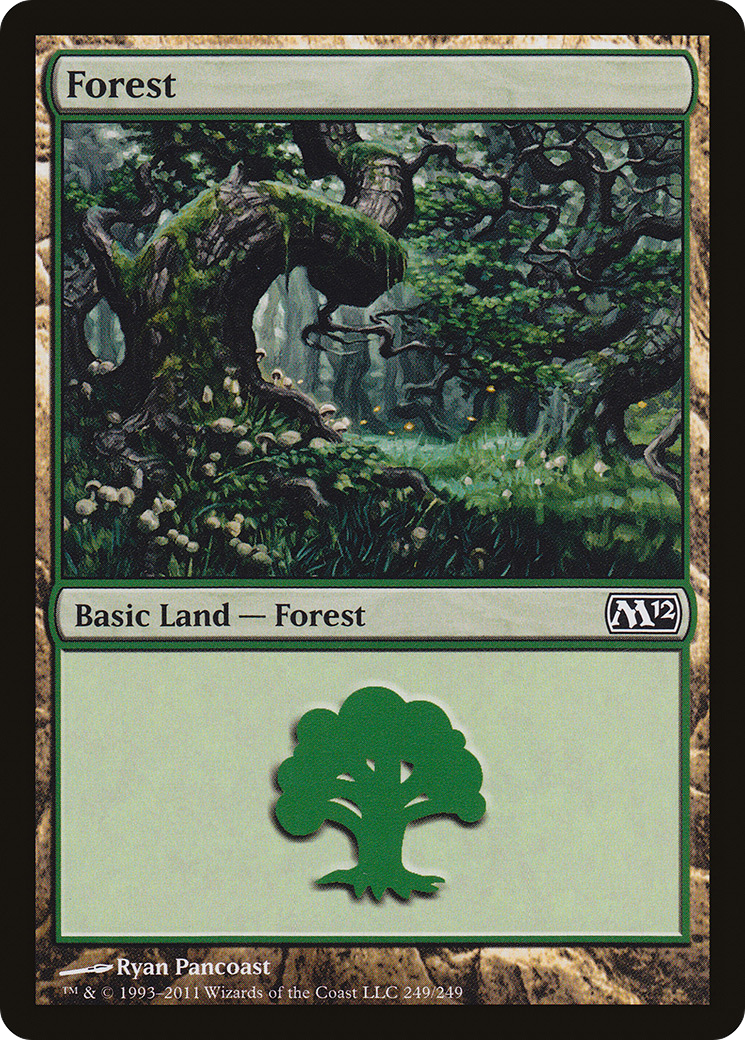 Image of Forest (249) (M12-249) - Magic 2012 Foil