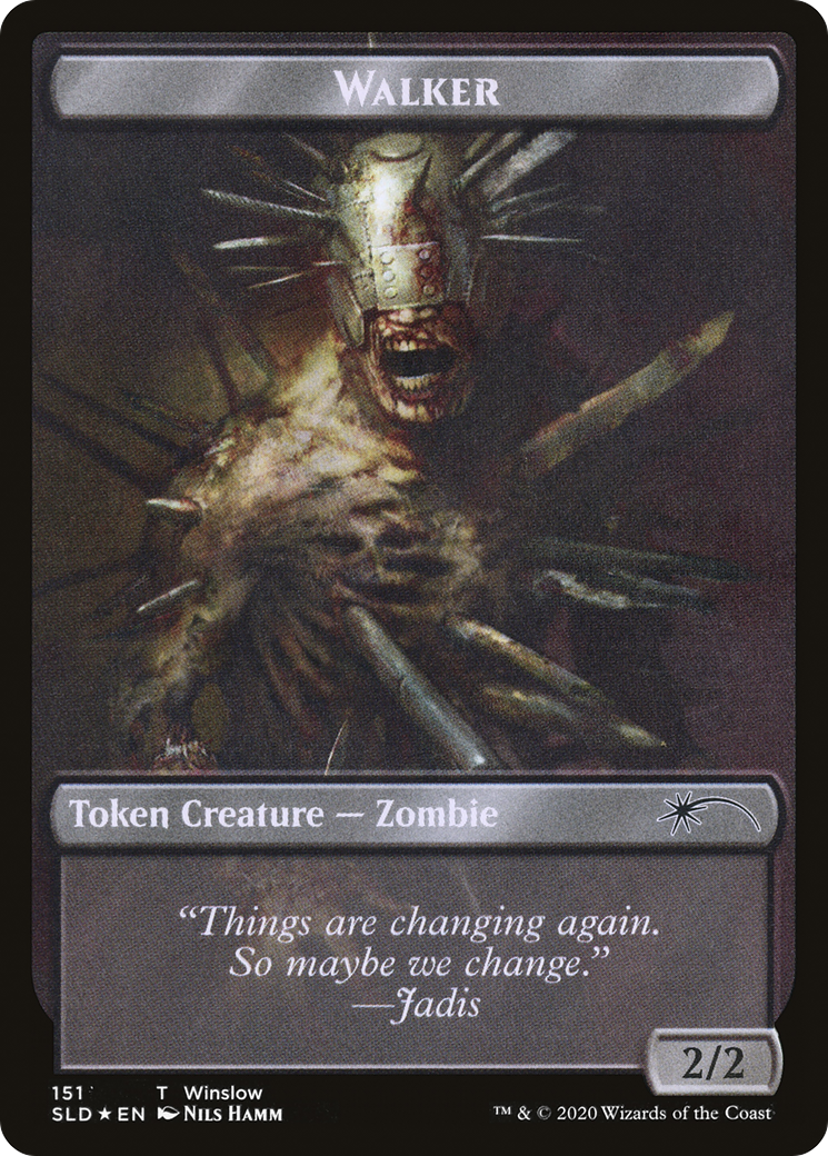 Image of Walker (Winslow // Metal Head) Token (SLD-151) - Secret Lair Drop Foil