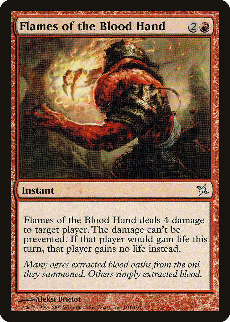 Image of Flames of the Blood Hand (BOK-101) - Betrayers of Kamigawa Foil