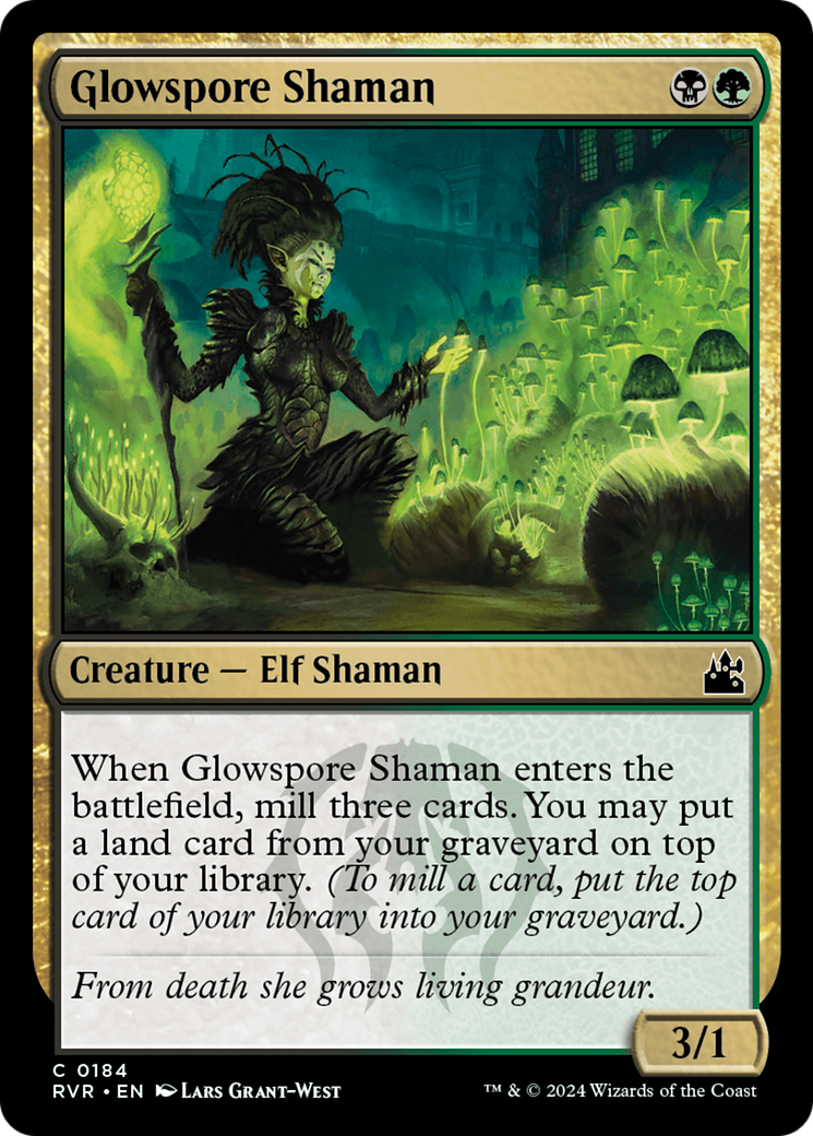 Image of Glowspore Shaman (RVR-184) - Ravnica Remastered